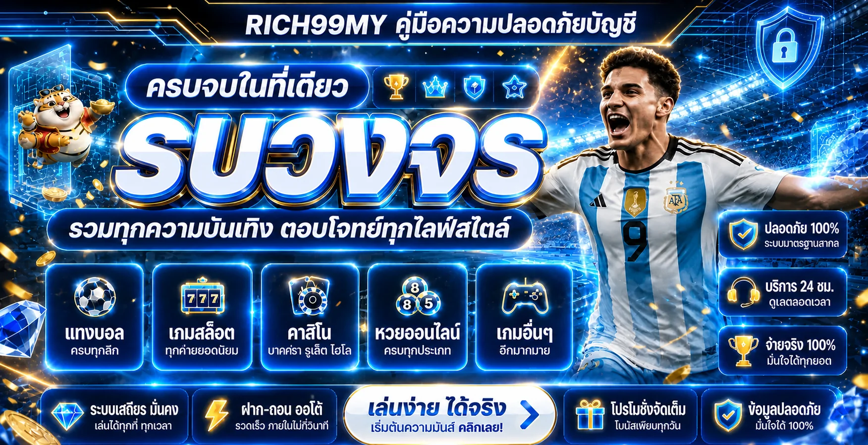 RICH99MY | คู่มือความปลอดภัยบัญชีและเว็บปลอม